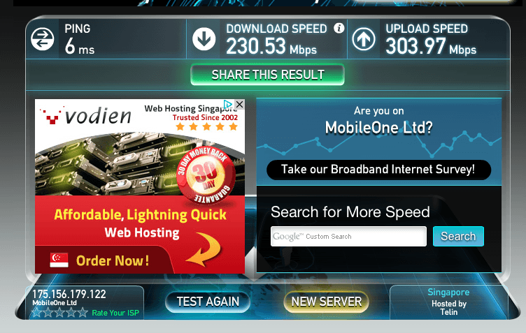 M1 200Mbps Speed Test - Direct to ONT