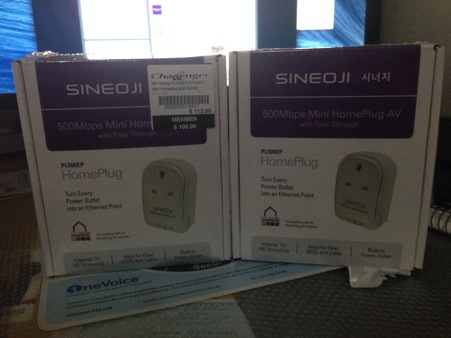 Sineoji PL500EP 500Mbps Mini HomePlug AV with Pass Through