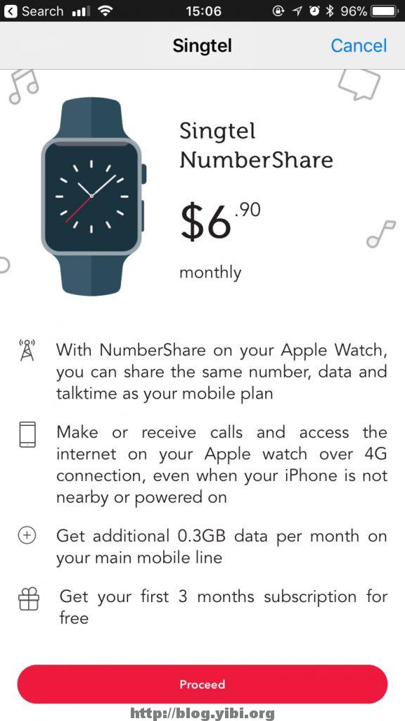 Singtel NumberShare with Apple Watch