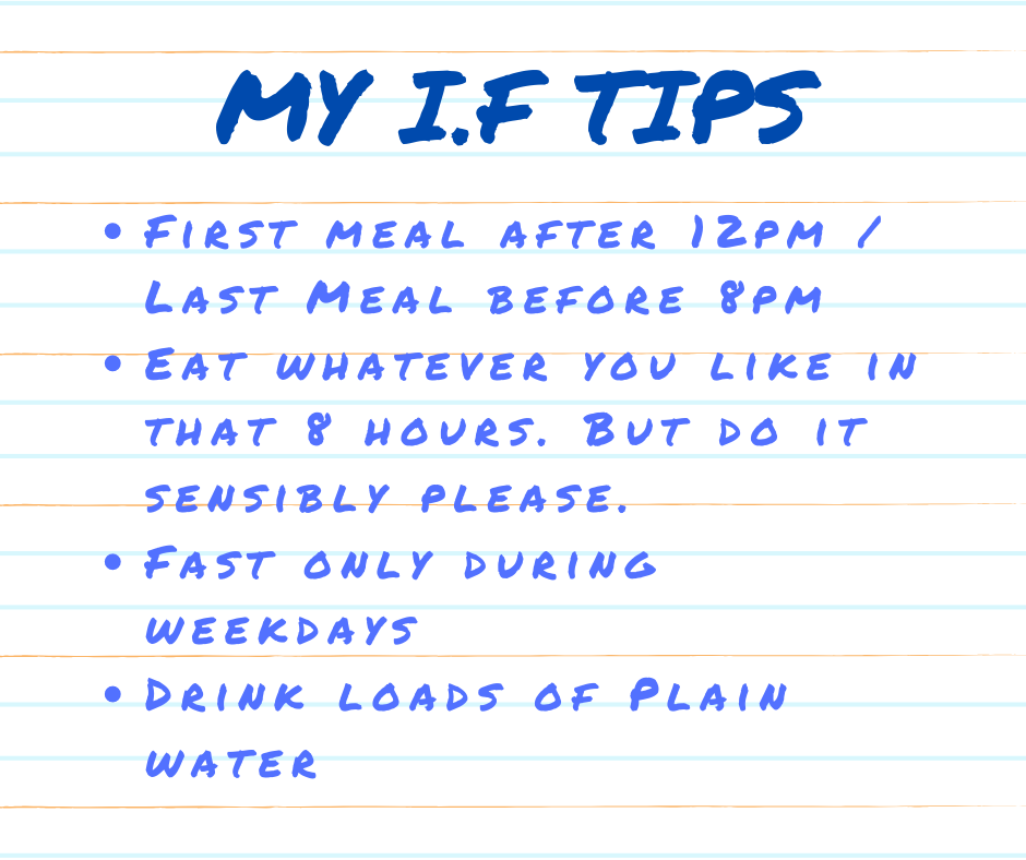My intermitten fasting tips